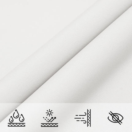 Solsegel oxfordtyg rektangulärt 2x4 m vit