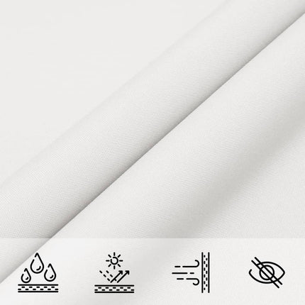 Solsegel oxfordtyg rektangulärt 2x5 m vit