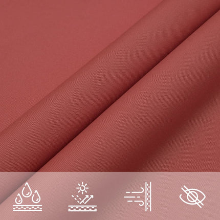 Solsegel oxfordtyg rektangulärt 2x3 m terrakotta