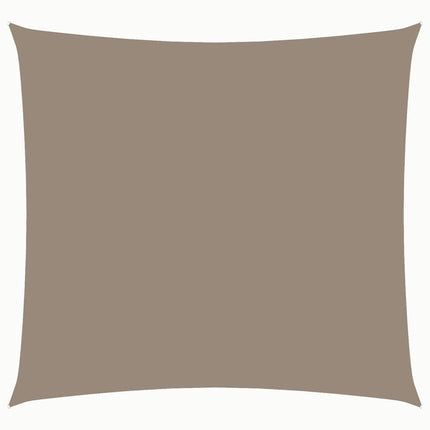 Solsegel oxfordtyg fyrkantigt 3,6x3,6 m taupe