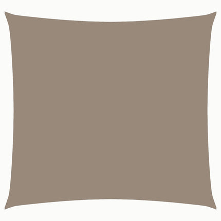 Solsegel oxfordtyg fyrkantigt 4x4 m taupe