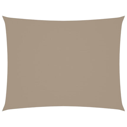 Solsegel oxfordtyg rektangulärt 2x3 m taupe