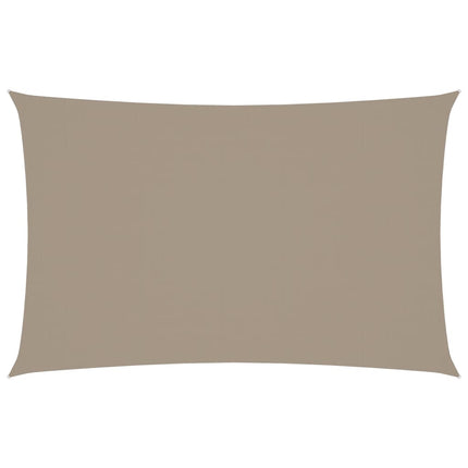 Solsegel oxfordtyg rektangulärt 2x5 m taupe