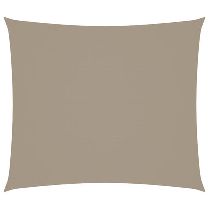Solsegel oxfordtyg rektangulärt 2,5x3 m taupe