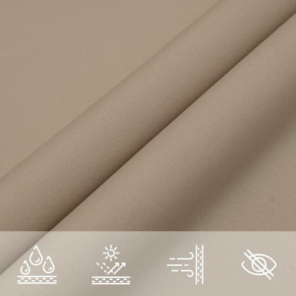 Solsegel oxfordtyg rektangulärt 2,5x3,5 m taupe