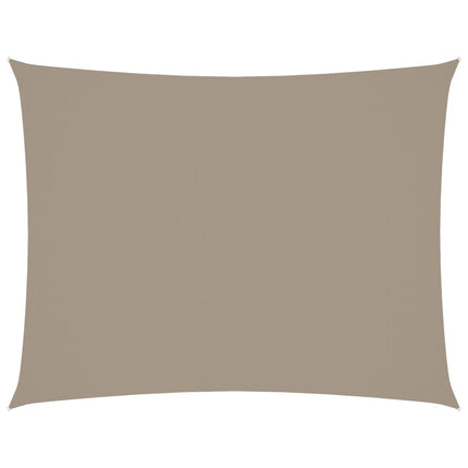 Solsegel oxfordtyg rektangulärt 2,5x4 m taupe