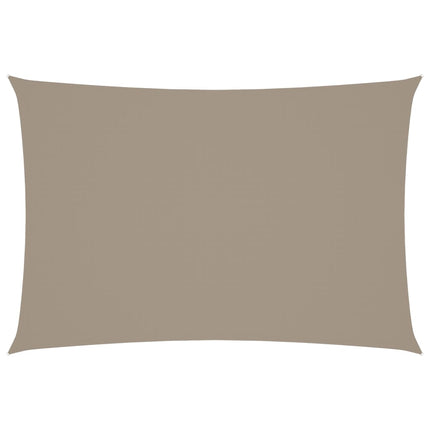 Solsegel oxfordtyg rektangulärt 2,5x4,5 m taupe