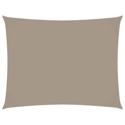 Solsegel oxfordtyg rektangulärt 3x4 m taupe