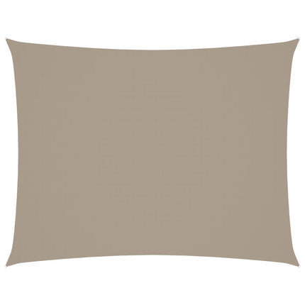 Solsegel oxfordtyg rektangulärt 3x4,5 m taupe