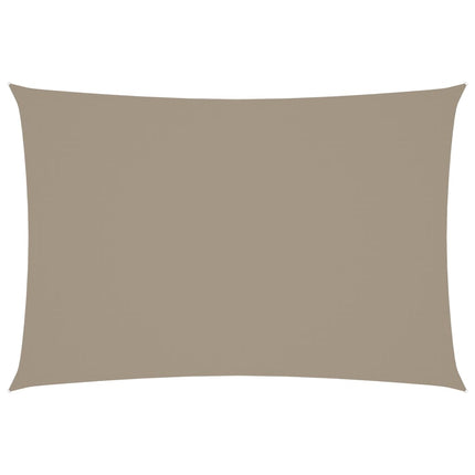 Solsegel oxfordtyg rektangulärt 3x5 m taupe