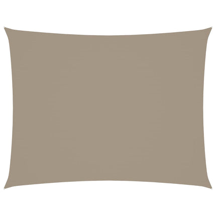 Solsegel oxfordtyg rektangulärt 3x6 m taupe