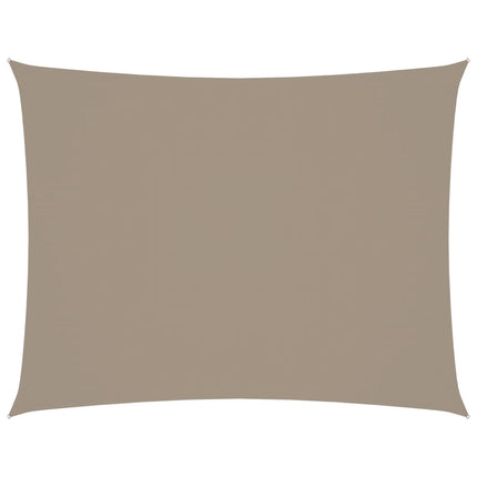 Solsegel oxfordtyg rektangulärt 3,5x4,5 m taupe