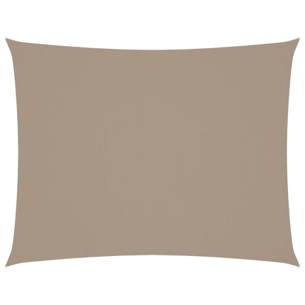 Solsegel oxfordtyg rektangulärt 4x6 m taupe