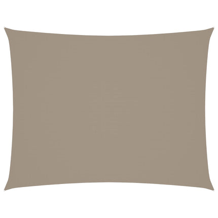 Solsegel oxfordtyg rektangulärt 5x6 m taupe