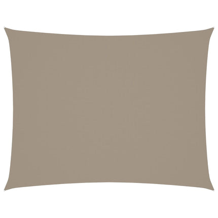 Solsegel oxfordtyg rektangulärt 5x7 m taupe