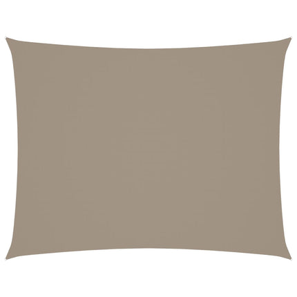 Solsegel oxfordtyg rektangulärt 6x8 m taupe