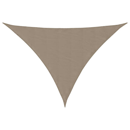 Solsegel oxfordtyg trekantigt 4x4x5,8 m taupe