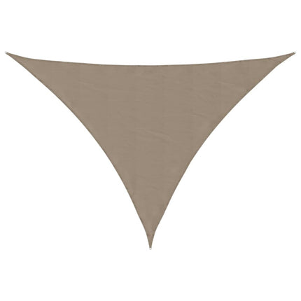 Solsegel oxfordtyg trekantigt 5x5x6 m taupe