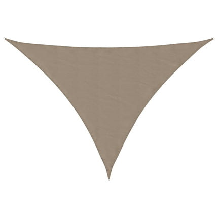 Solsegel oxfordtyg trekantigt 4x5x6,4 m taupe