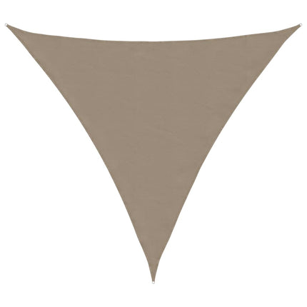 Solsegel oxfordtyg trekantigt 6x6x6 m taupe