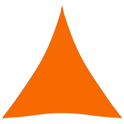 Solsegel oxfordtyg trekantigt 3,6x3,6x3,6 m orange