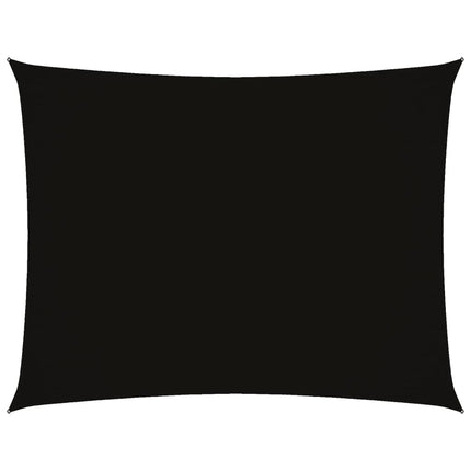 Solsegel oxfordtyg rektangulärt 2,5x3,5 m svart