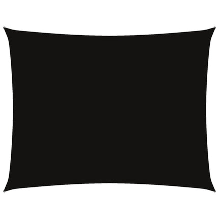 Solsegel oxfordtyg rektangulärt 3,5x4,5 m svart