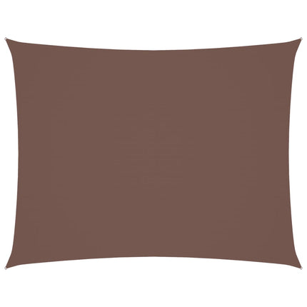 Solsegel oxfordtyg rektangulärt 2x3 m brunt