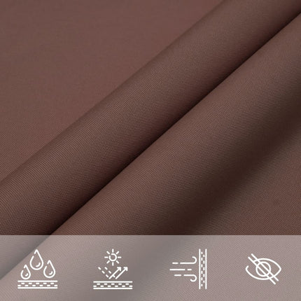 Solsegel oxfordtyg rektangulärt 2x4,5 m brun