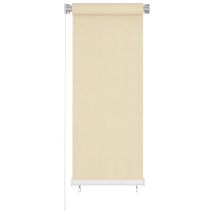 Rullgardin utomhus gräddvit 65(B)x140(H) cm HDPE