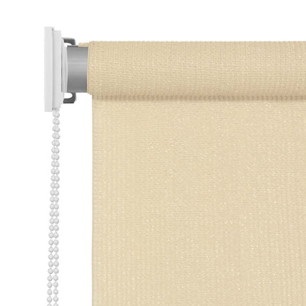 Rullgardin utomhus gräddvit 85(B)x230(H) cm HDPE