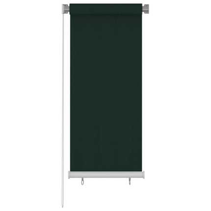 Rullgardin utomhus 65 (B) x 140 (H) cm mörkgrön HDPE