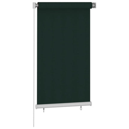 Rullgardin utomhus 85 (B) x 140 (H) cm mörkgrön HDPE