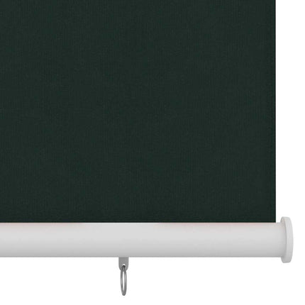 Rullgardin utomhus 125 (B) x 140 (H) cm mörkgrön HDPE