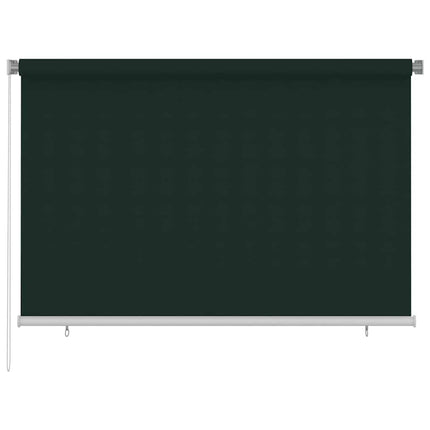 Rullgardin utomhus 225 (B) x 140 (H) cm mörkgrön HDPE