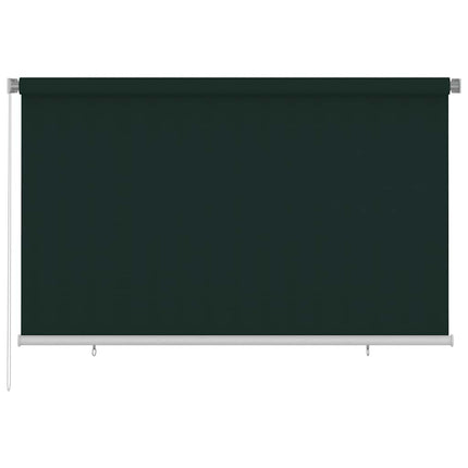 Rullgardin utomhus 245 (B) x 140 (H) cm mörkgrön HDPE