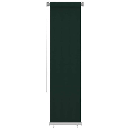 Rullgardin utomhus 65 (B) x 230 (H) cm mörkgrön HDPE