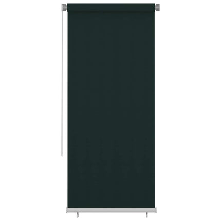 Rullgardin utomhus 105 (B) x 230 (H) cm mörkgrön HDPE