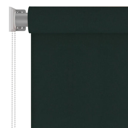 Rullgardin utomhus 105 (B) x 230 (H) cm mörkgrön HDPE