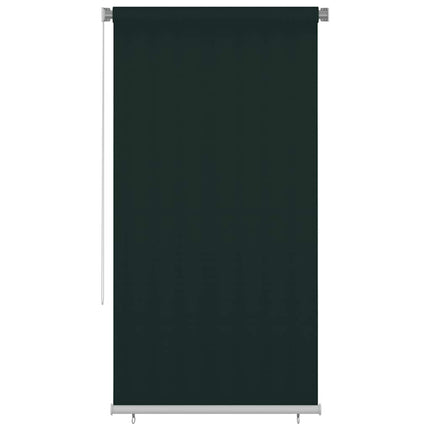Rullgardin utomhus 125 (B) x 230 (H) cm mörkgrön HDPE