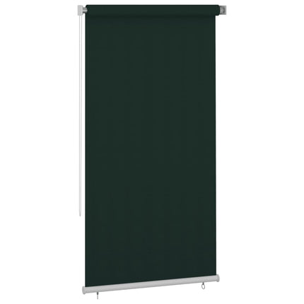 Rullgardin utomhus 125 (B) x 230 (H) cm mörkgrön HDPE