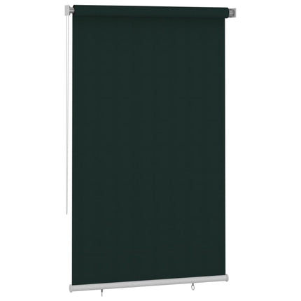 Rullgardin utomhus 145 (B) x 230 (H) cm mörkgrön HDPE