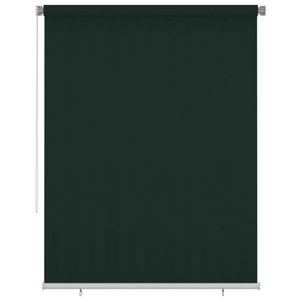 Rullgardin utomhus 185 (B) x 230 (H) cm mörkgrön HDPE