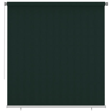 Rullgardin utomhus 225 (B) x 230 (H) cm mörkgrön HDPE