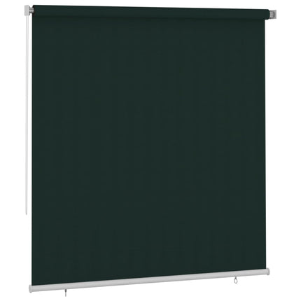 Rullgardin utomhus 225 (B) x 230 (H) cm mörkgrön HDPE