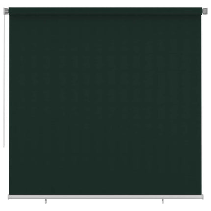 Rullgardin utomhus 245 (B) x 230 (H) cm mörkgrön HDPE
