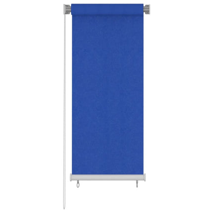 Rullgardin utomhus 65 (B) x 140 (H) cm blå HDPE