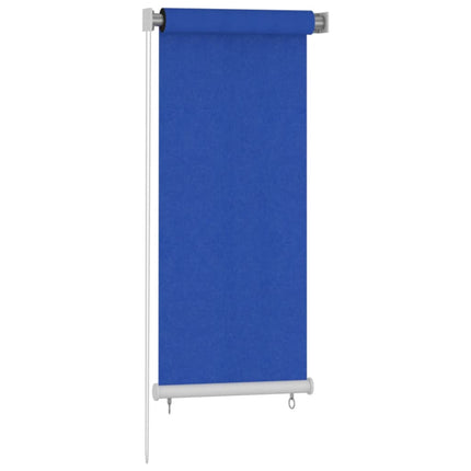 Rullgardin utomhus 65 (B) x 140 (H) cm blå HDPE