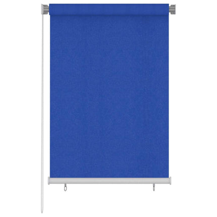 Rullgardin utomhus 105 (B) x 140 (H) cm blå HDPE