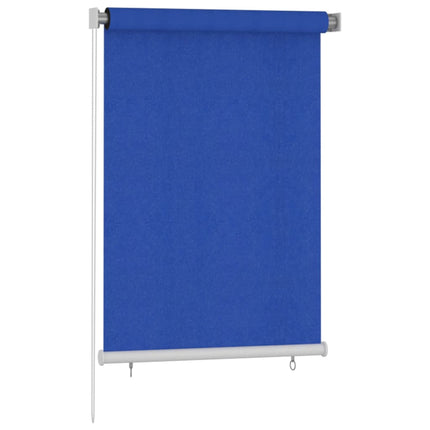 Rullgardin utomhus 105 (B) x 140 (H) cm blå HDPE